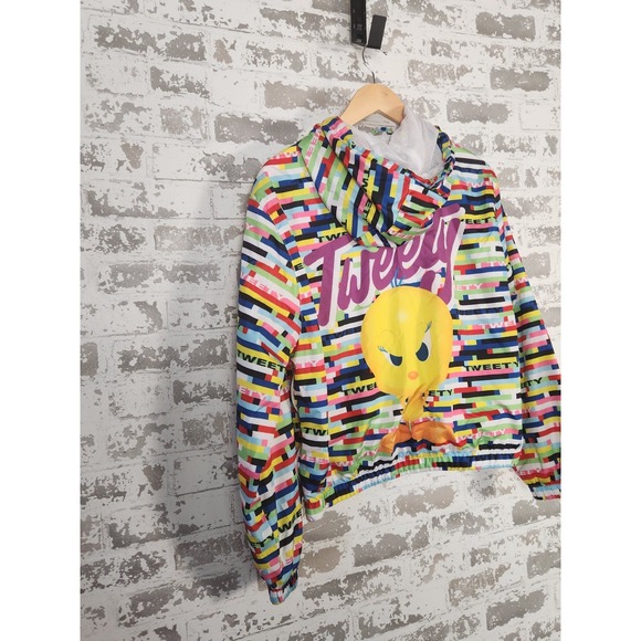 Looney Tunes‎ Members Only Tweety Bird Jacket Collaboration Size Large Colorful - Picture 7 of 16